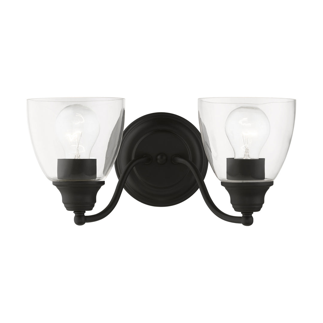 Livex Montgomery 15132-04 Bath Vanity Light 14 in. wide - Black