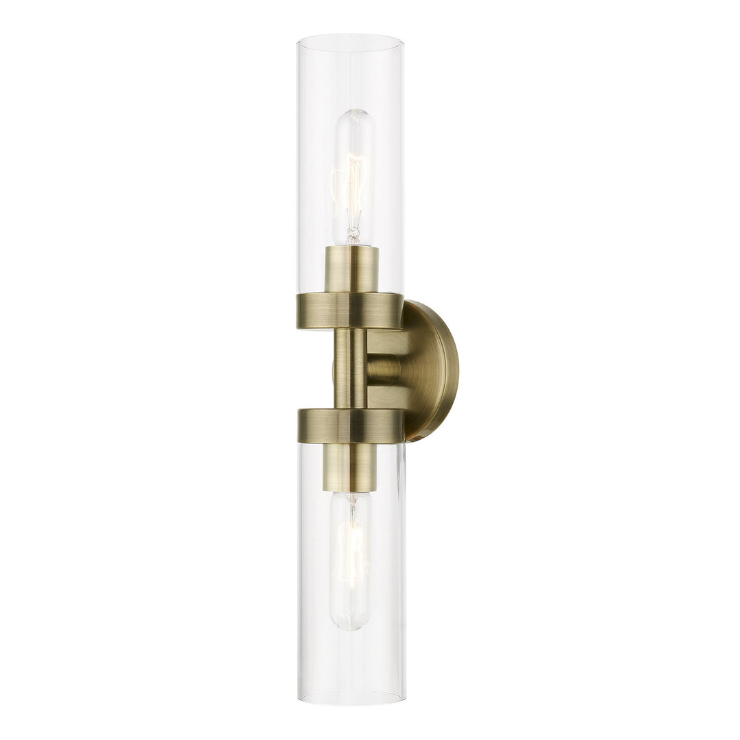 Livex Ludlow 16172-01 Wall Sconce Light - Antique Brass