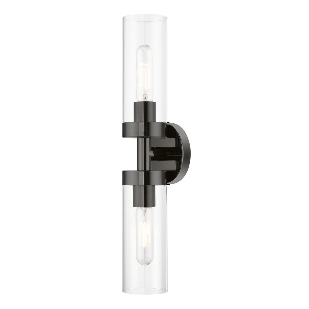 Livex Ludlow 16172-46 Wall Sconce Light - Black Chrome