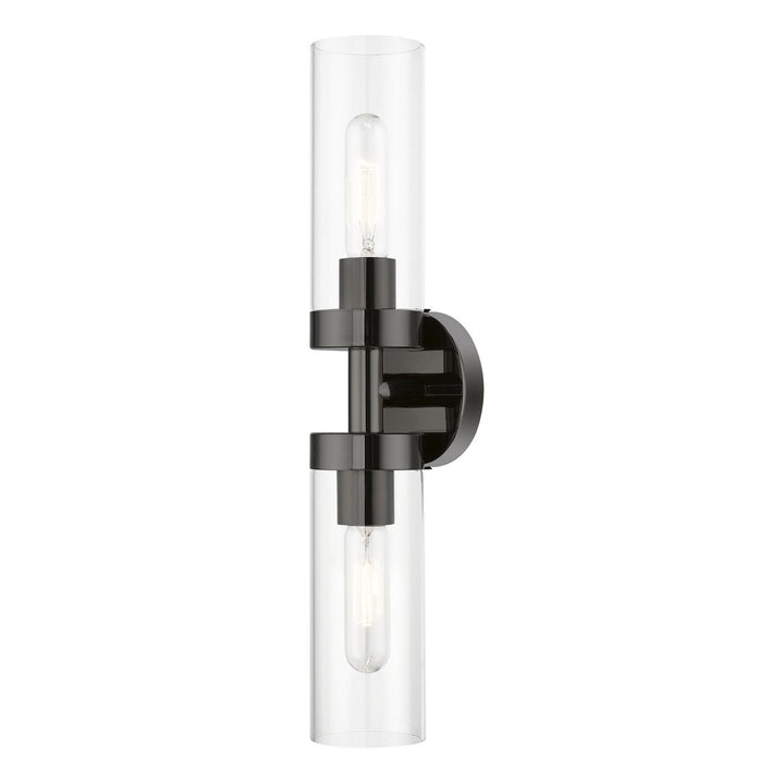 Livex Ludlow 16172-46 Wall Sconce Light - Black Chrome