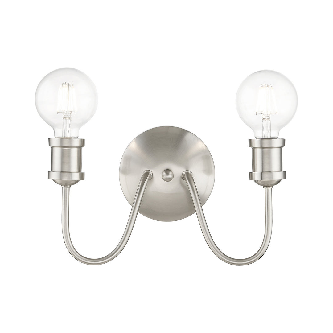 Livex Lansdale 16572-91 Bath Vanity Light 14 in. wide - Brushed Nickel