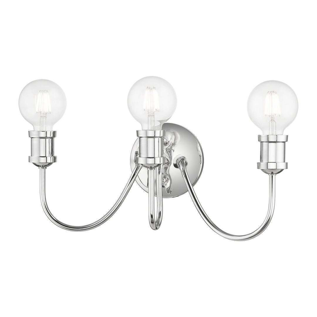 Livex Lansdale 16573-05 Bath Vanity Light 19 in. wide - Polished Chrome