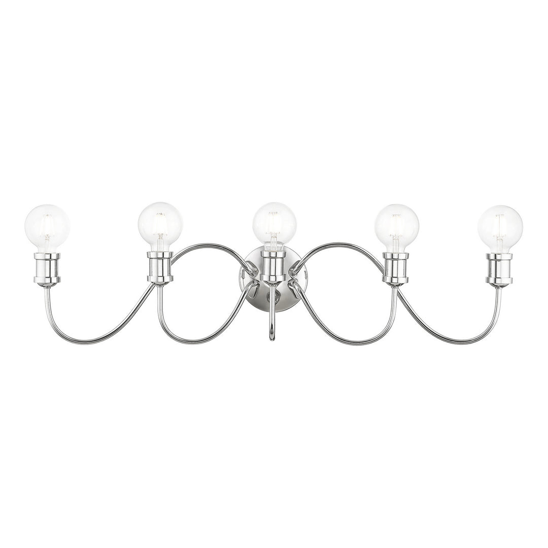 Livex Lansdale 16575-05 Bath Vanity Light 34 in. wide - Polished Chrome