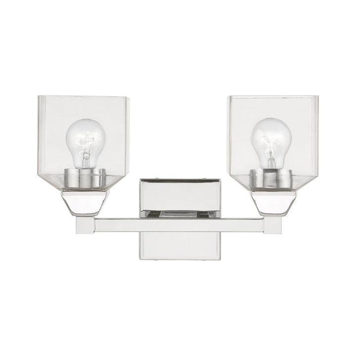 Livex Aragon 16772-05 Bath Vanity Light 15 in. wide - Polished Chrome