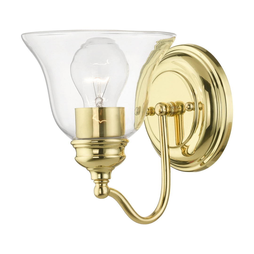 Livex Moreland 16931-02 Wall Sconce Light - Polished Brass