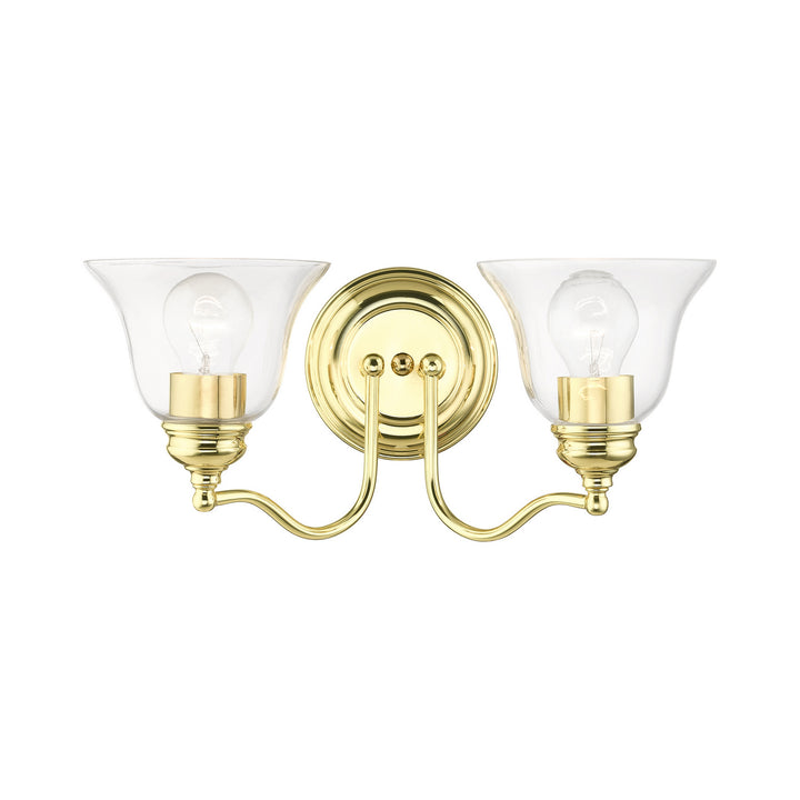 Livex Moreland 16932-02 Bath Vanity Light 16 in. wide - Polished Brass