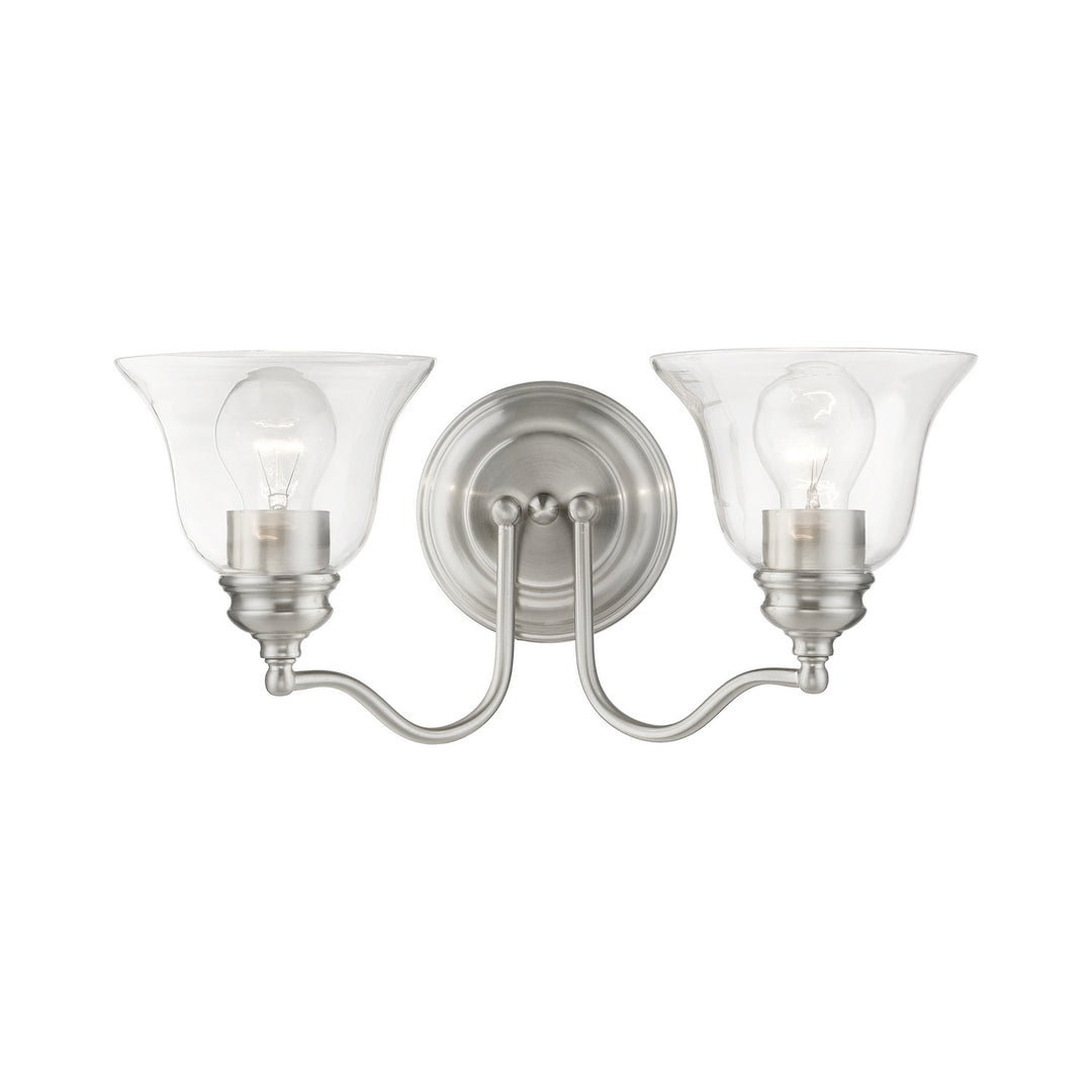 Livex Moreland 16932-91 Bath Vanity Light 16 in. wide - Brushed Nickel