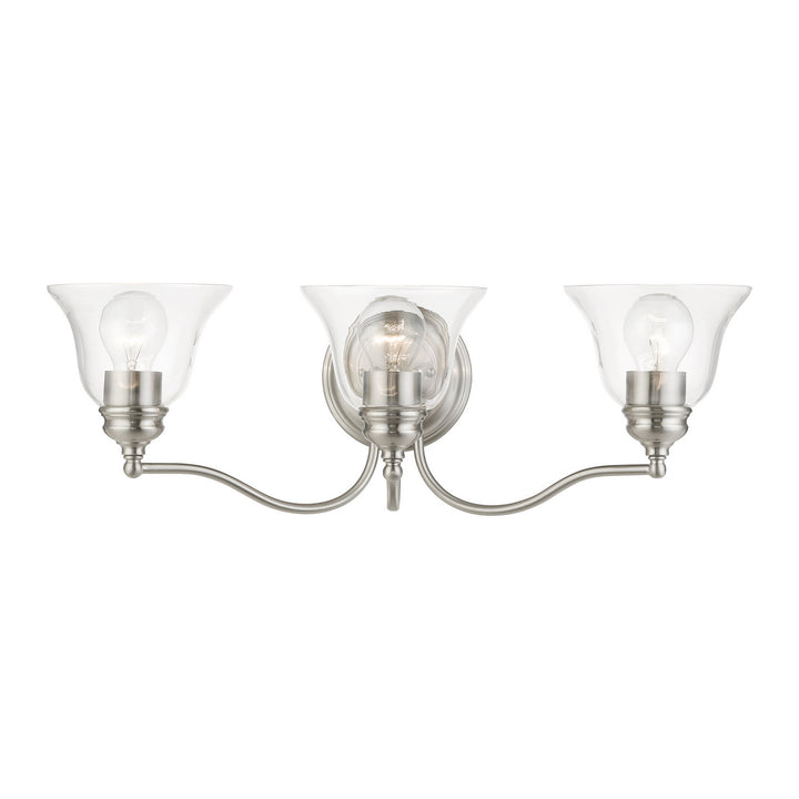 Livex Moreland 16933-91 Bath Vanity Light 24 in. wide - Brushed Nickel