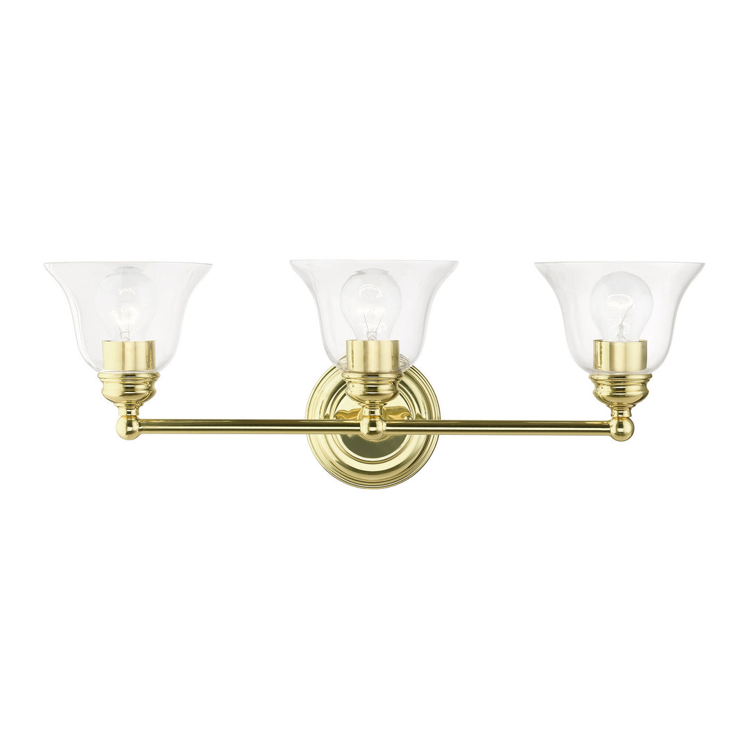 Livex Moreland 16943-02 Bath Vanity Light 24 in. wide - Polished Brass