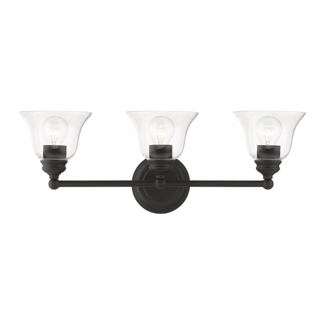 Livex Moreland 16943-04 Bath Vanity Light 24 in. wide - Black