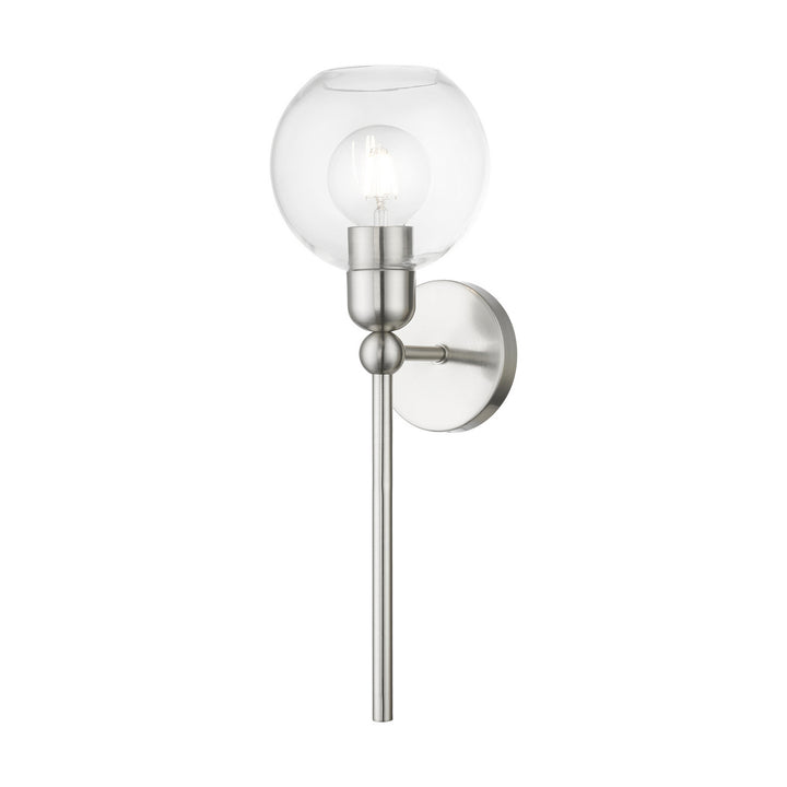 Livex Downtown 16971-91 Wall Sconce Light - Brushed Nickel