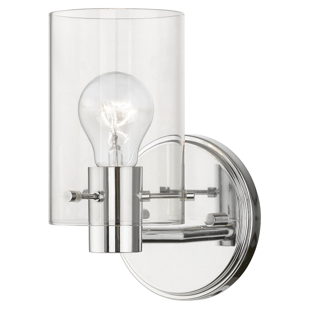 Livex Munich 17231-05 Wall Sconce Light - Polished Chrome