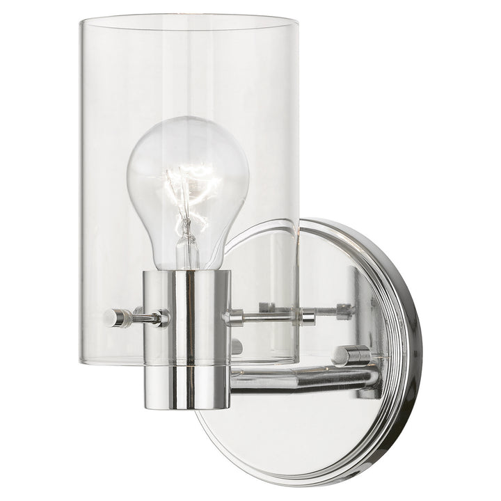 Livex Munich 17231-05 Wall Sconce Light - Polished Chrome