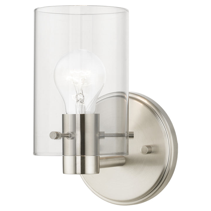 Livex Munich 17231-91 Wall Sconce Light - Brushed Nickel