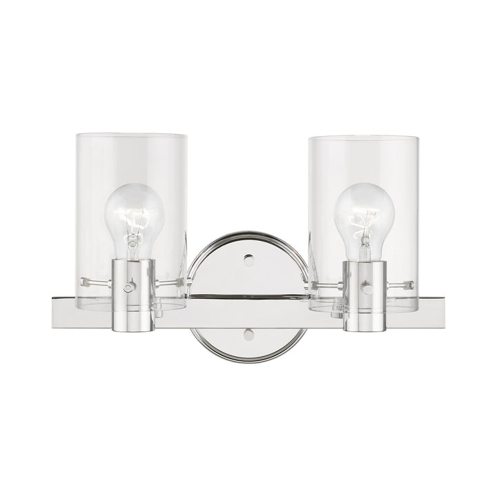 Livex Munich 17232-05 Bath Vanity Light 15 in. wide - Polished Chrome