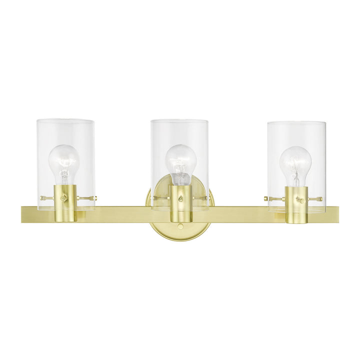 Livex Munich 17233-12 Bath Vanity Light 23 in. wide - Satin Brass