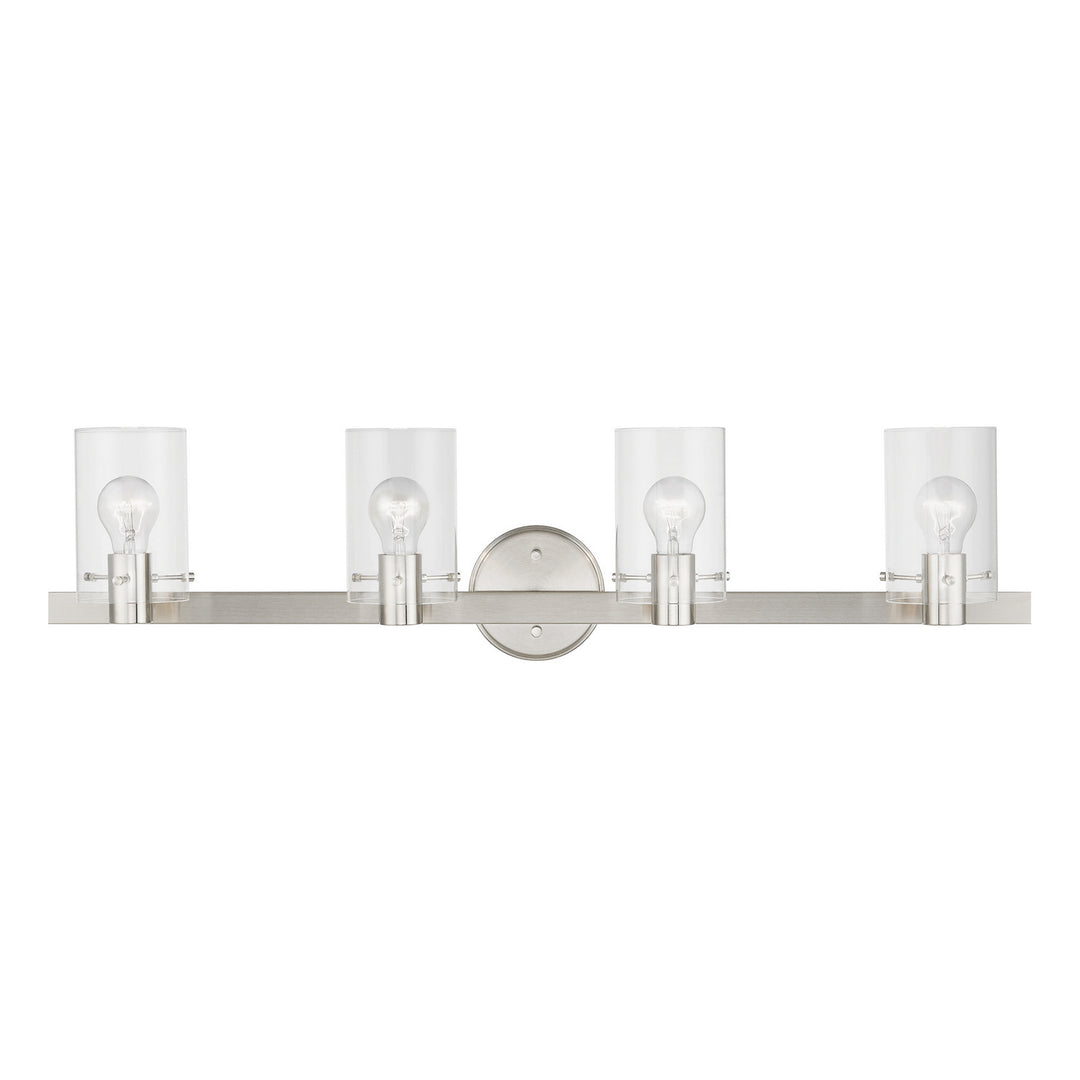 Livex Munich 17234-91 Bath Vanity Light 36 in. wide - Brushed Nickel