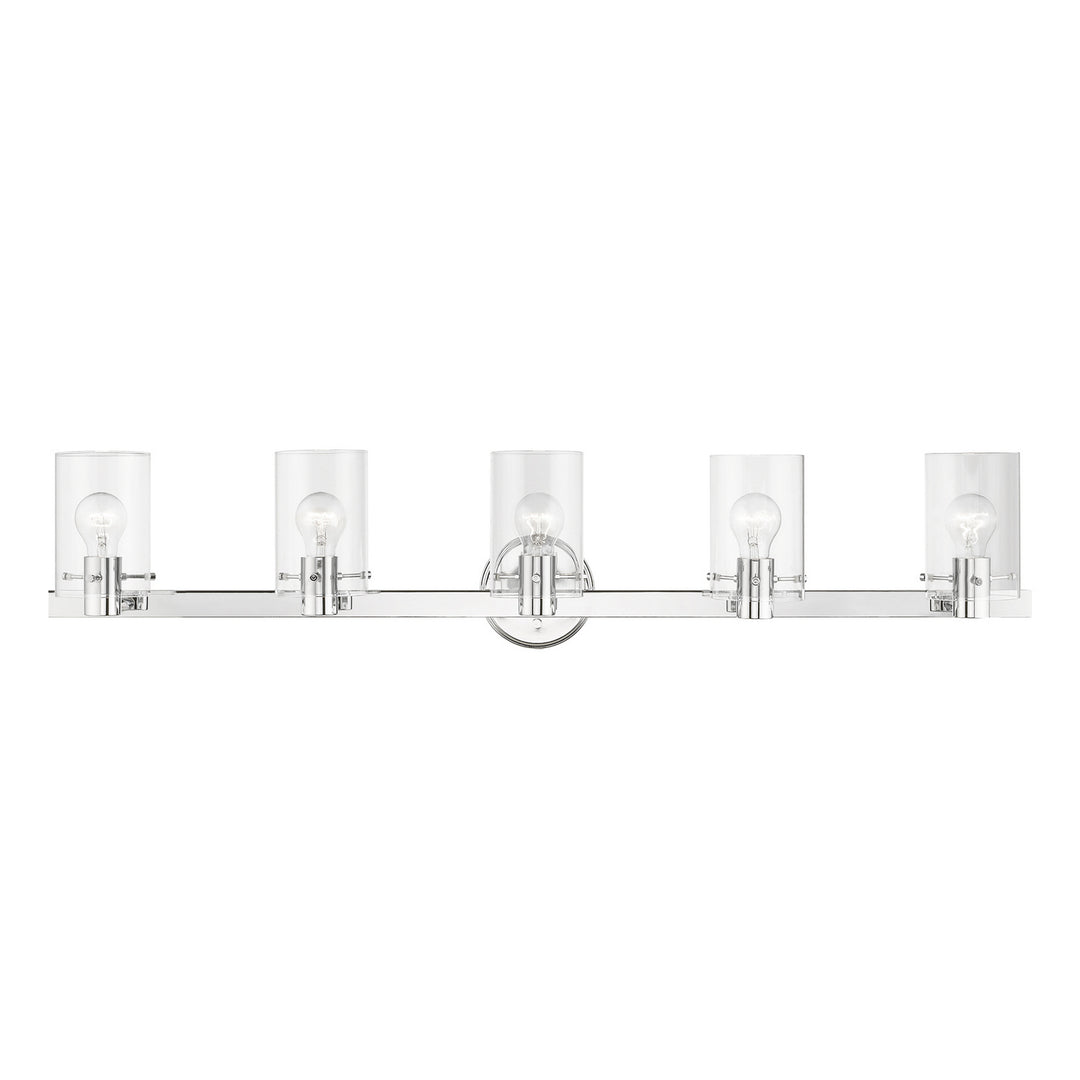 Livex Munich 17235-05 Bath Vanity Light 42 in. wide - Polished Chrome