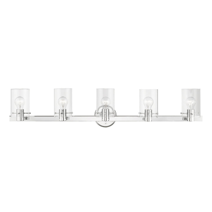 Livex Munich 17235-05 Bath Vanity Light 42 in. wide - Polished Chrome