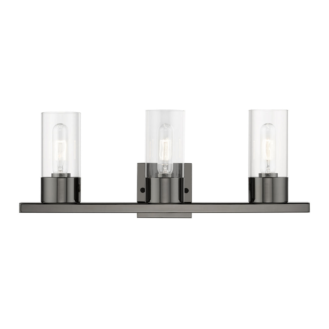 Livex Carson 17313-46 Bath Vanity Light 23 in. wide - Black Chrome