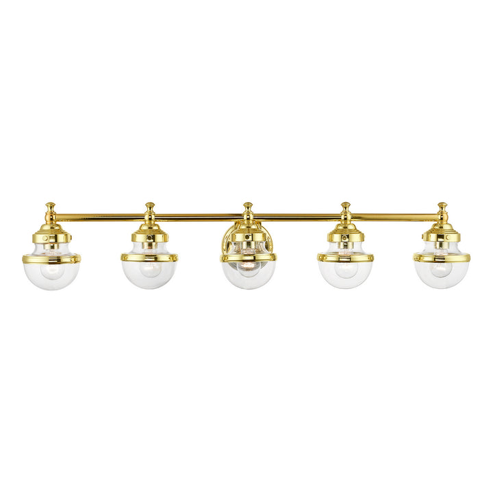 Livex Oldwick 17415-02 Bath Vanity Light 42 in. wide - Polished Brass