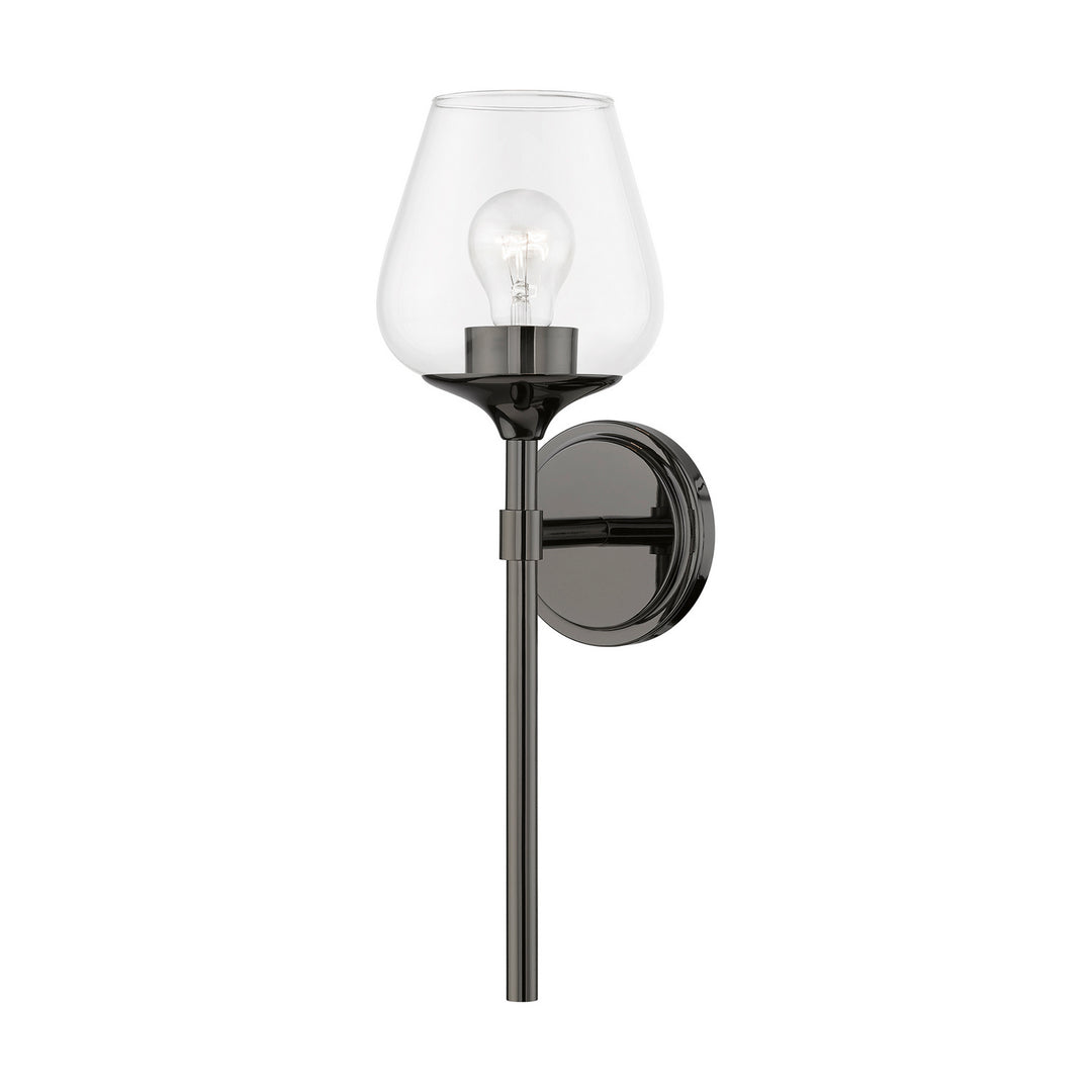 Livex Willow 17471-46 Wall Sconce Light - Black Chrome