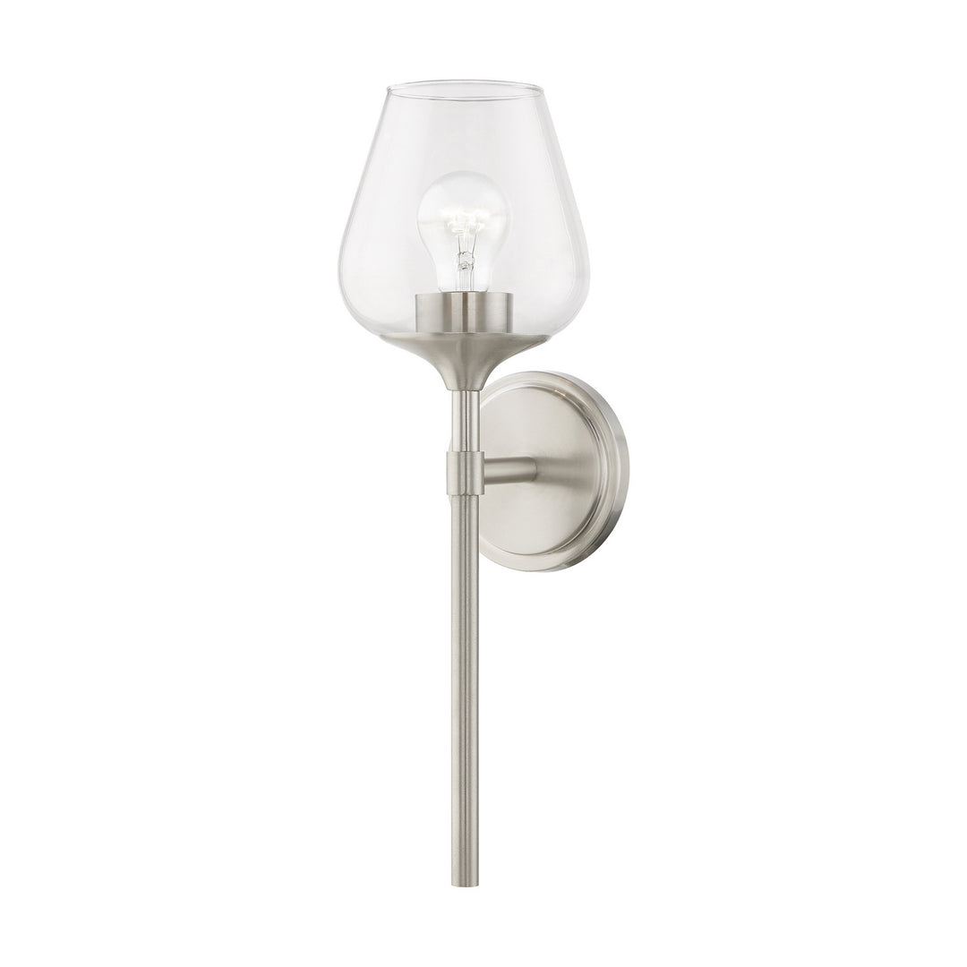 Livex Willow 17471-91 Wall Sconce Light - Brushed Nickel
