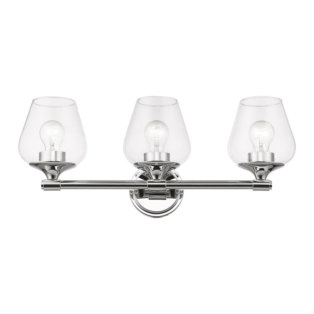 Livex Willow 17473-05 Bath Vanity Light 23 in. wide - Polished Chrome