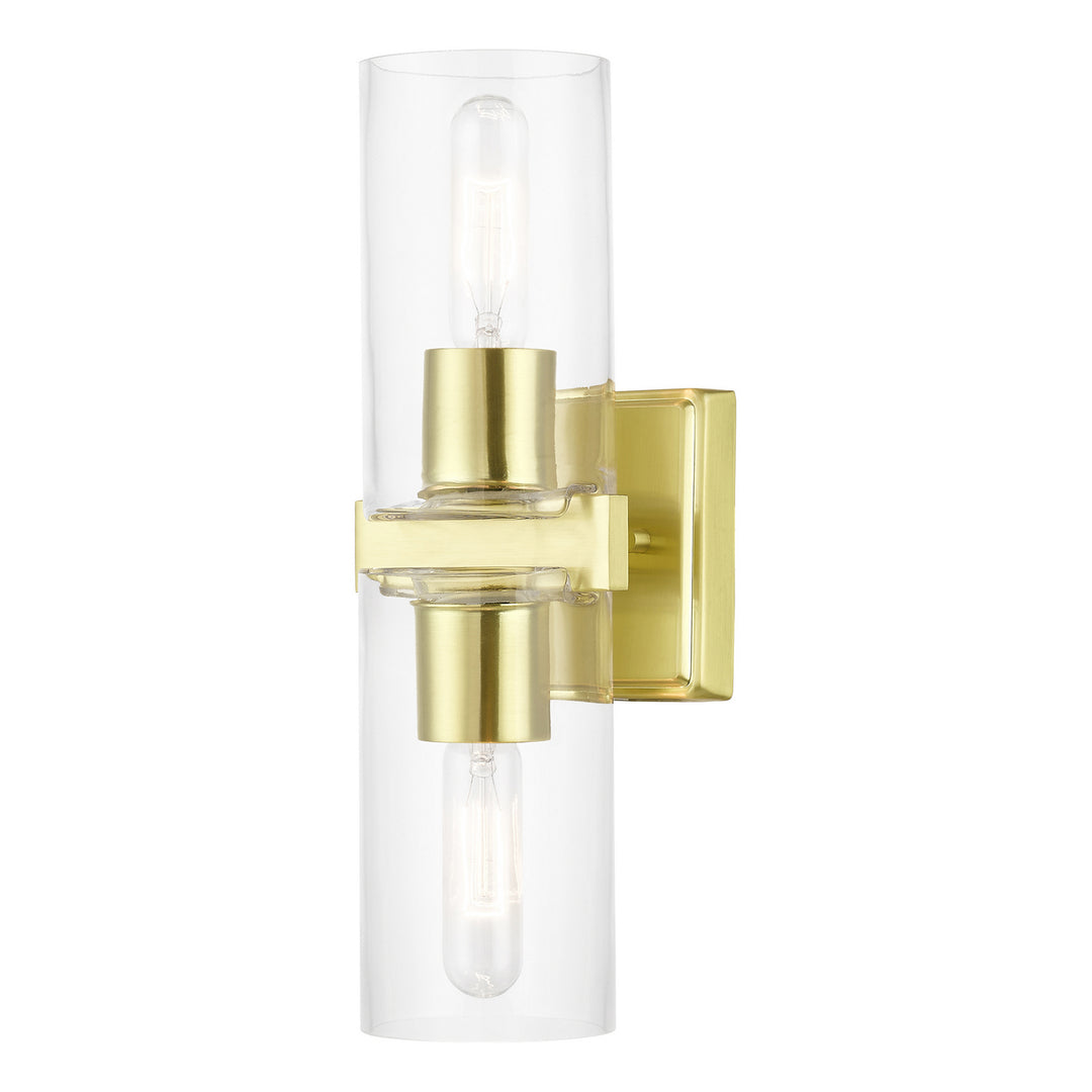 Livex Clarion 18032-12 Wall Sconce Light - Satin Brass