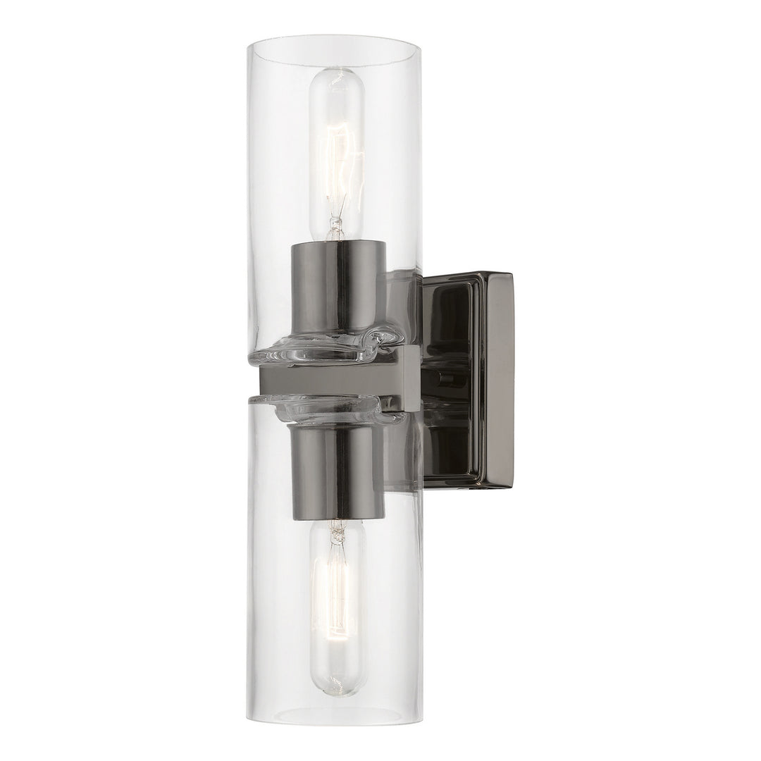 Livex Clarion 18032-46 Wall Sconce Light - Black Chrome
