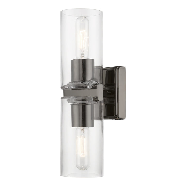 Livex Clarion 18032-46 Wall Sconce Light - Black Chrome