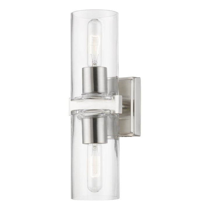 Livex Clarion 18032-91 Wall Sconce Light - Brushed Nickel