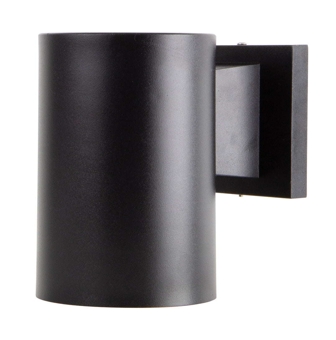 Wave Lighting S64W-LR12C-BK Cylinder One Light Wall Mount Outdoor Black