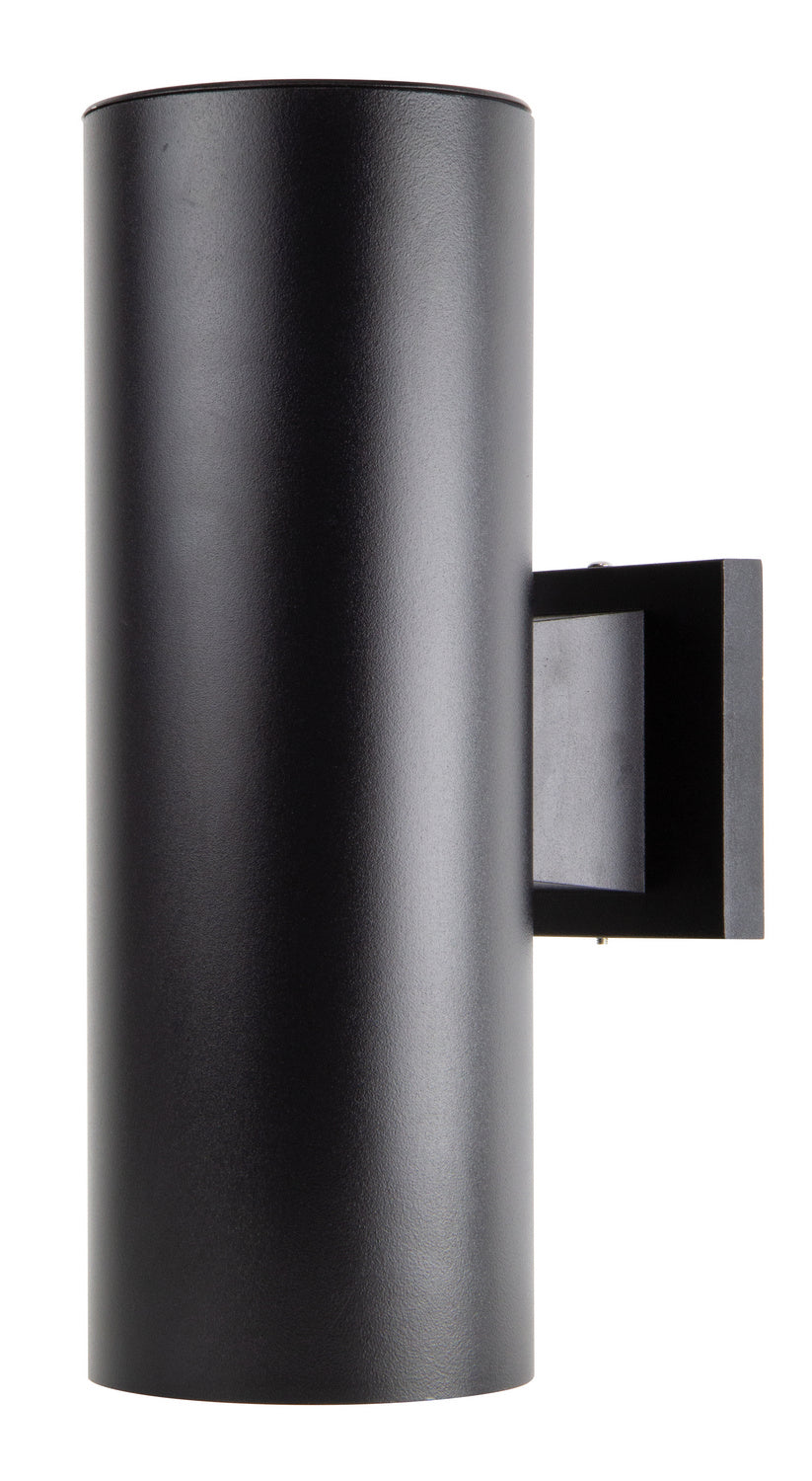 Wave Lighting S65W-LR12C-BK Cylinder One Light Wall Mount Outdoor Black