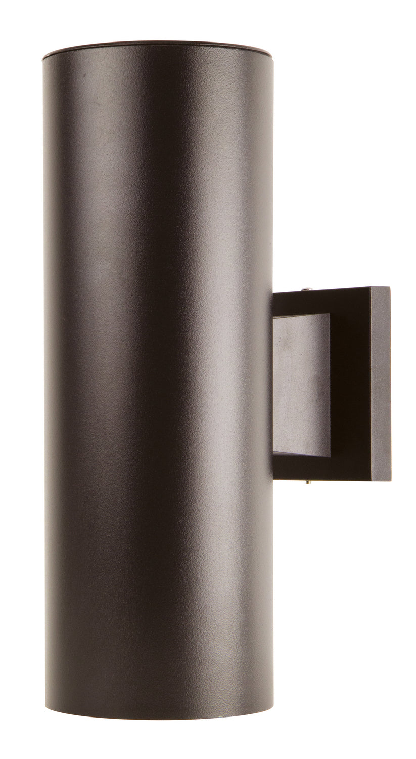 Wave Lighting S65W-LR12C-BZ Cylinder One Light Wall Mount Outdoor Bronze / Dark