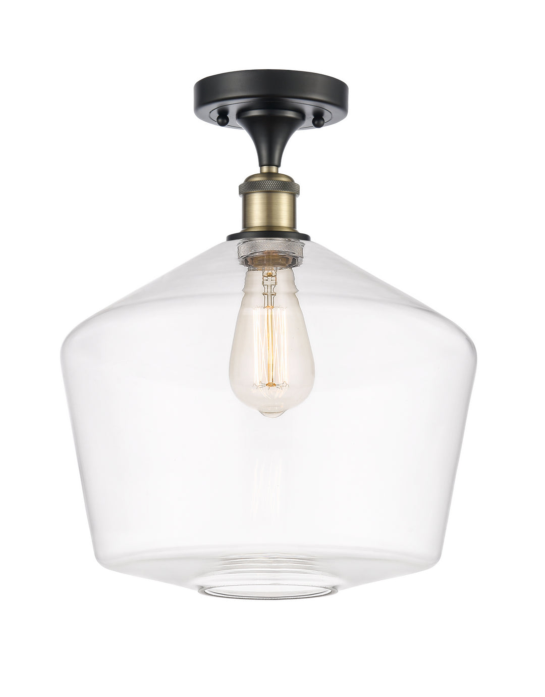 Innovations Ballston 516-1C-BAB-G652-12-LED Ceiling Light - Black Antique Brass