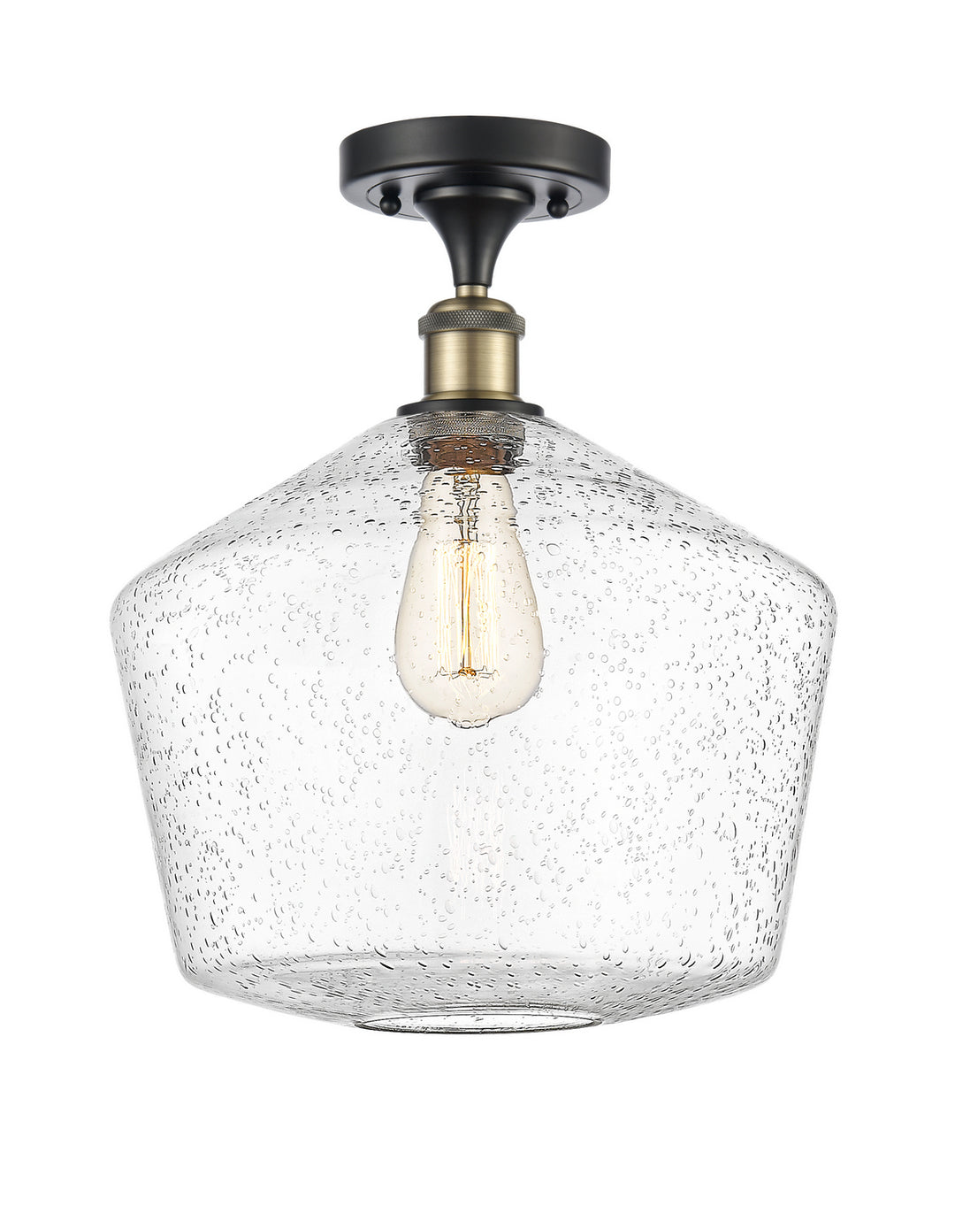 Innovations Ballston 516-1C-BAB-G654-12-LED Ceiling Light - Black Antique Brass