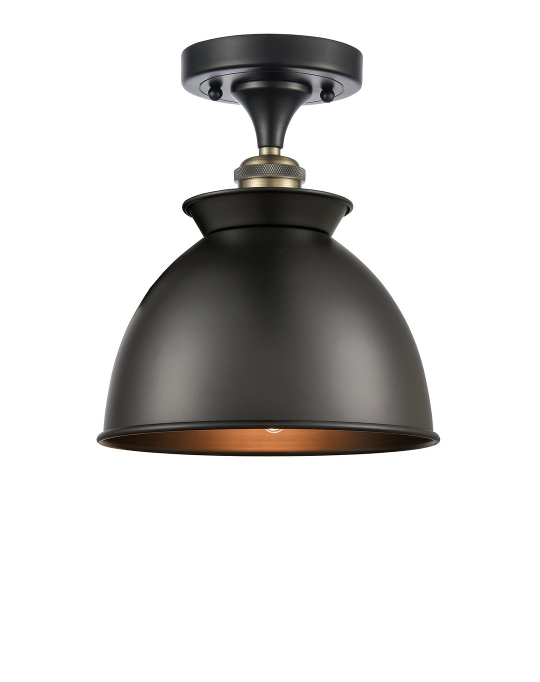 Innovations Ballston 516-1C-BAB-M14-BK-LED Ceiling Light - Black Antique Brass