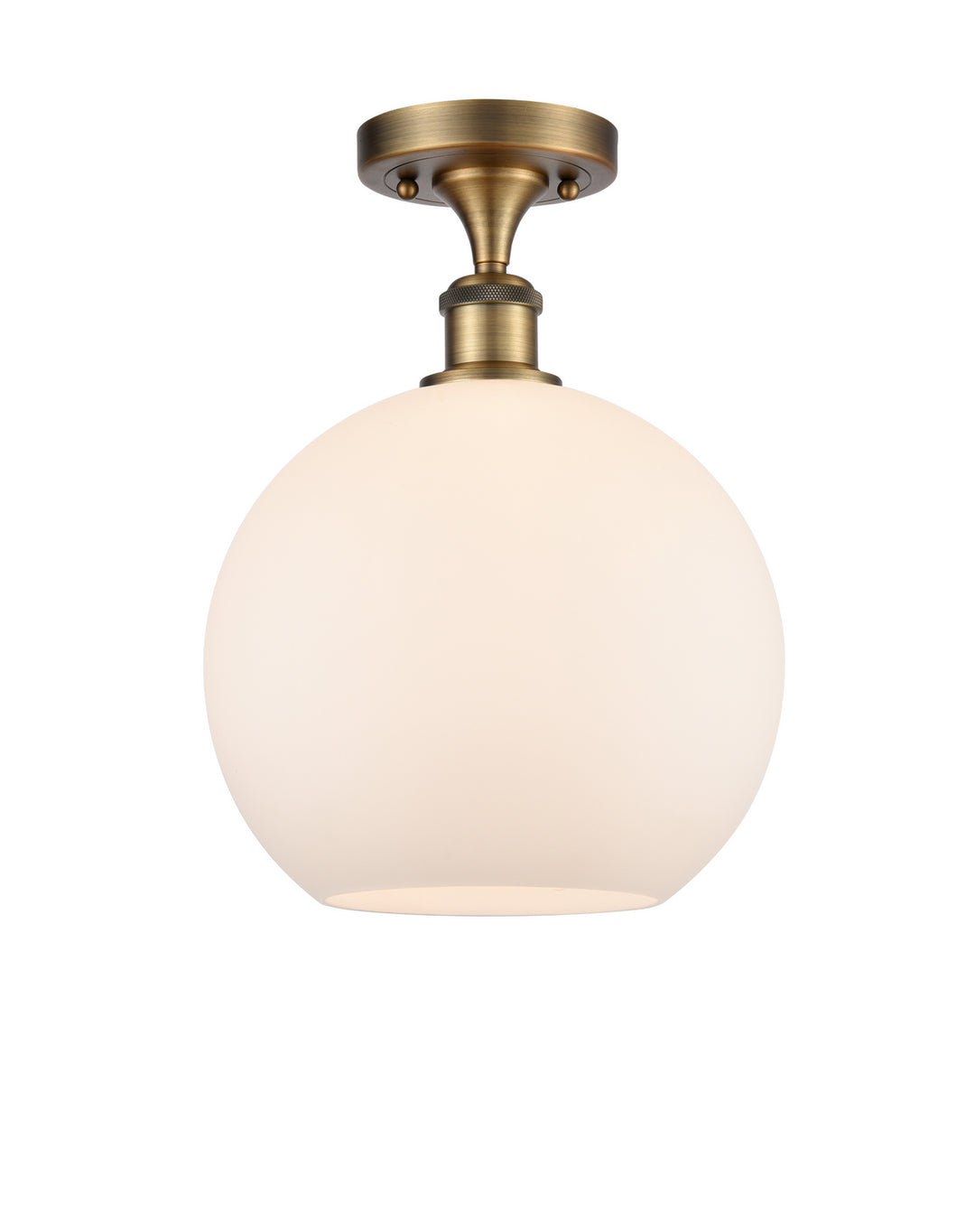 Innovations Ballston 516-1C-BB-G121-10-LED Ceiling Light - Brushed Brass