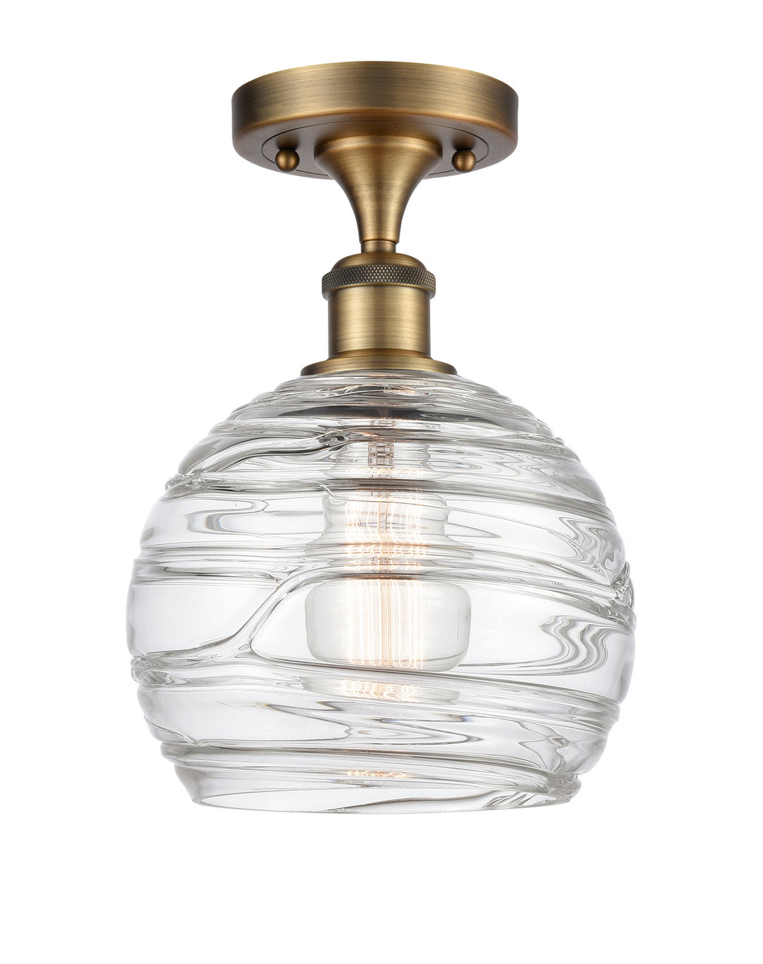 Innovations Ballston 516-1C-BB-G1213-8 Ceiling Light - Brushed Brass