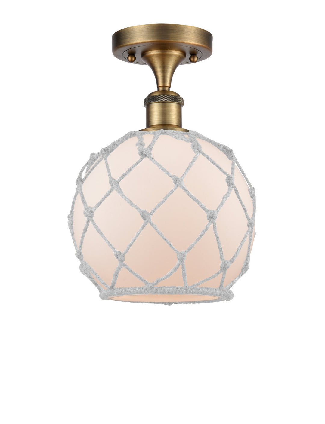 Innovations Ballston 516-1C-BB-G121-8RW-LED Ceiling Light - Brushed Brass