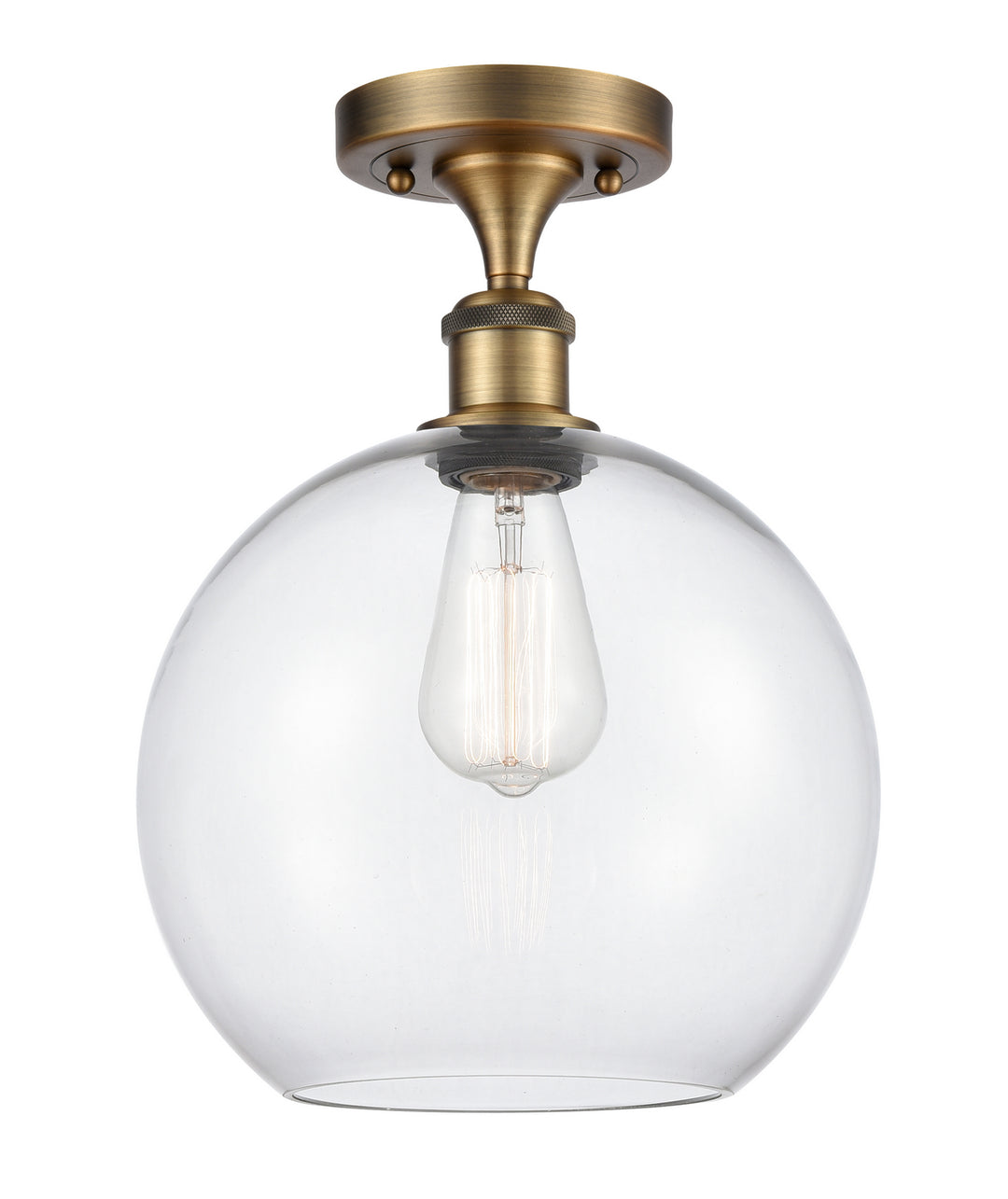 Innovations Ballston 516-1C-BB-G122-10-LED Ceiling Light - Brushed Brass