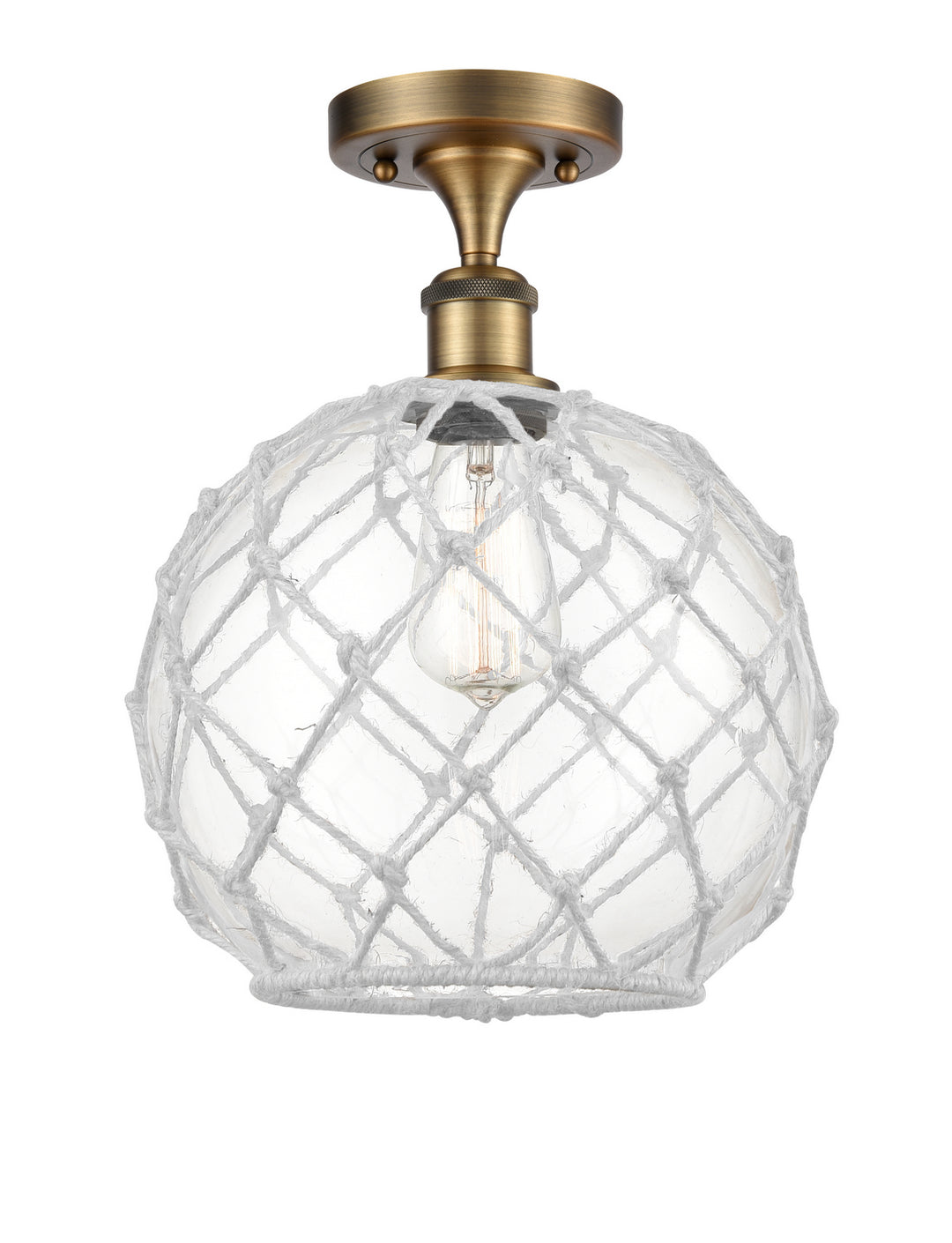 Innovations Ballston 516-1C-BB-G122-10RW Ceiling Light - Brushed Brass
