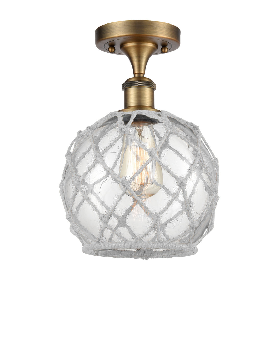 Innovations Ballston 516-1C-BB-G122-8RW-LED Ceiling Light - Brushed Brass