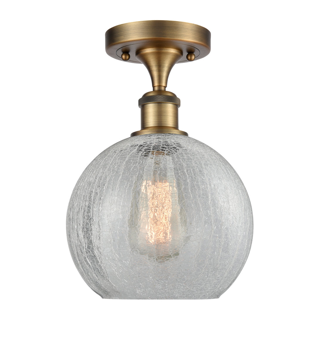 Innovations Ballston 516-1C-BB-G125-8-LED Ceiling Light - Brushed Brass