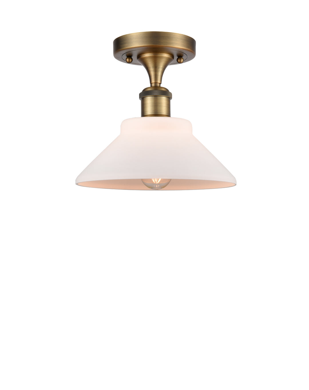 Innovations Ballston 516-1C-BB-G131-LED Ceiling Light - Brushed Brass