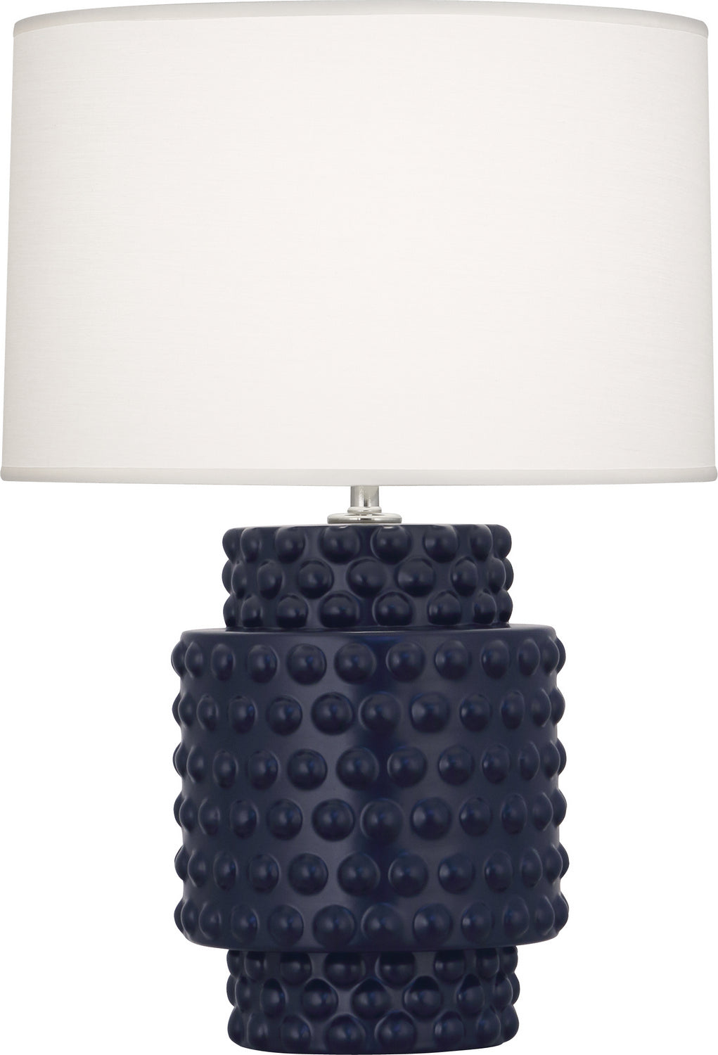 Robert Abbey Lighting MMB09 Dolly Lamp Matte Midnight Blue Glazed Textured