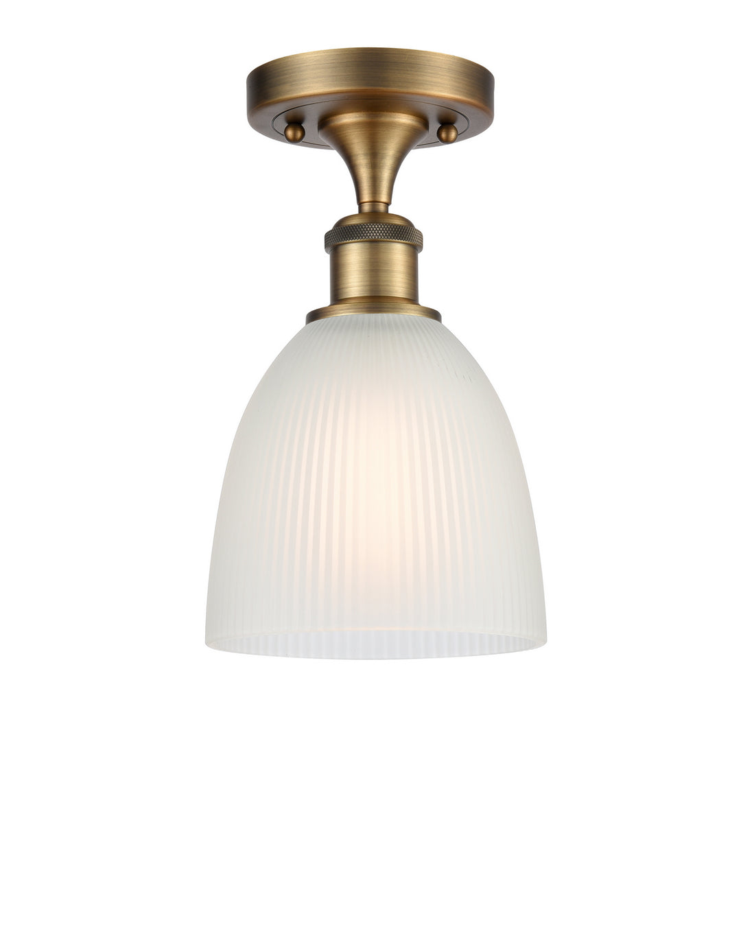 Innovations Ballston 516-1C-BB-G381-LED Ceiling Light - Brushed Brass