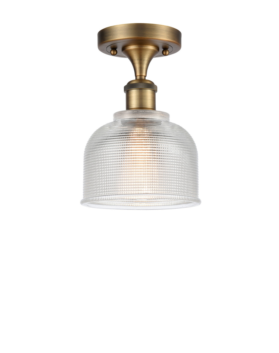 Innovations Ballston 516-1C-BB-G412-LED Ceiling Light - Brushed Brass