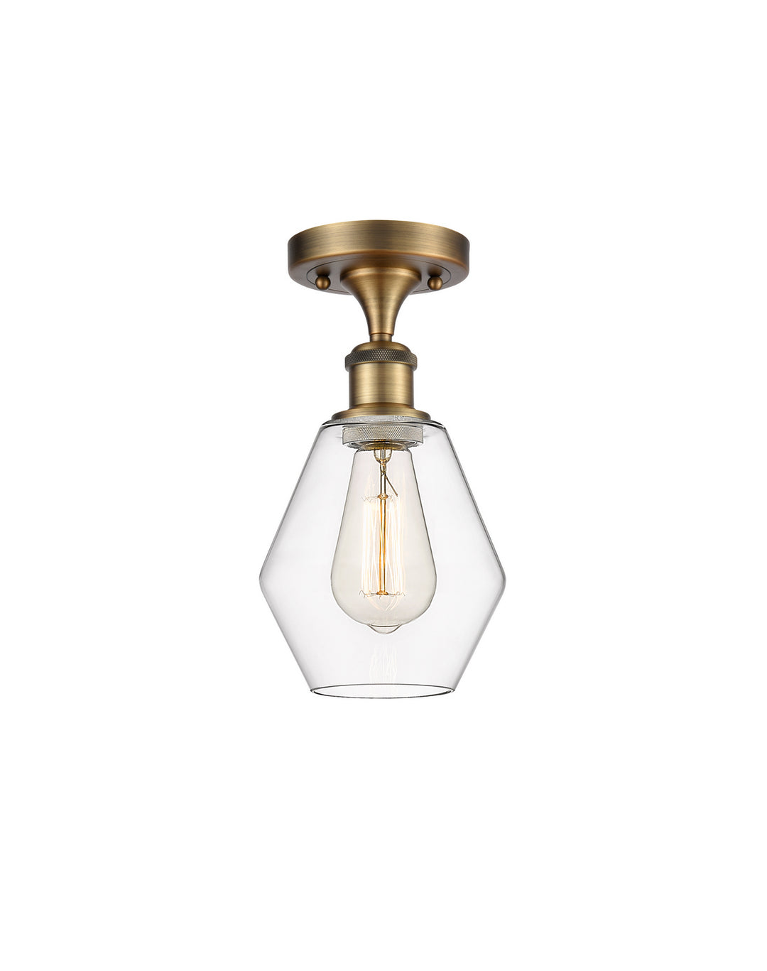 Innovations Ballston 516-1C-BB-G652-6 Ceiling Light - Brushed Brass